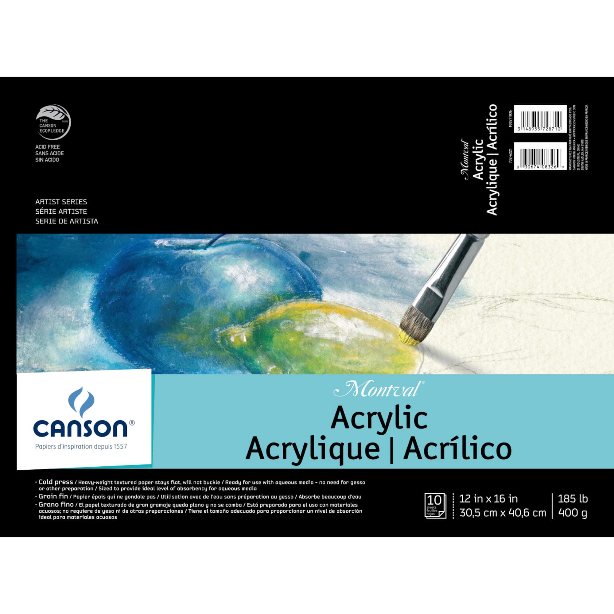 6 Pack: Canson® Montval Acrylic Paper Pad